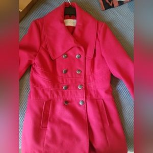 Red Jessica Simpson Peacoat Size XL